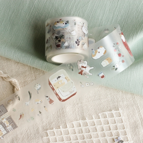 [Full cuộn] Các mẫu PET Tape stickers original nhà teayoushop