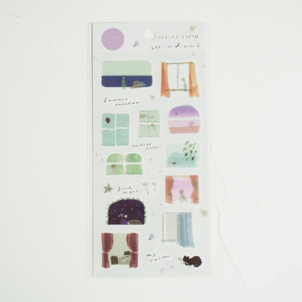 Stickers tranh washi by Miki Tamura