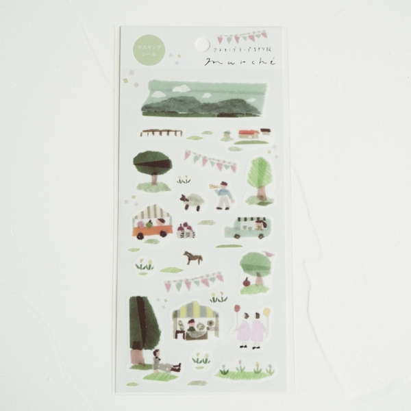 Stickers tranh washi by Miki Tamura