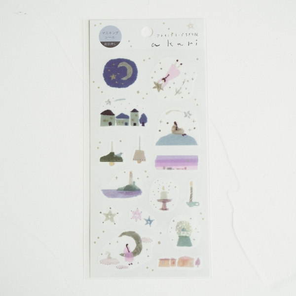 Stickers tranh washi by Miki Tamura