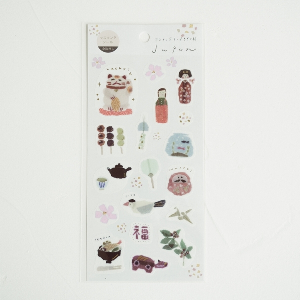 Stickers tranh washi by Miki Tamura