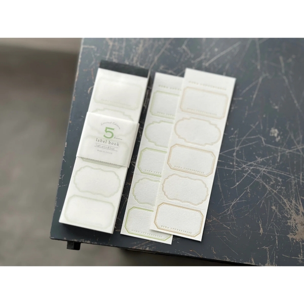[Chiết lẻ 10 tờ] Các mẫu giấy note dập nhũ chìm hãng Oeda Letterpress Nhật Bản
