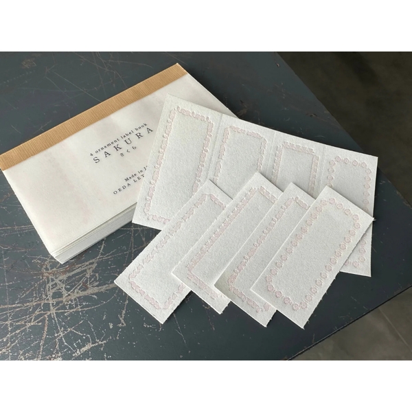 [Chiết lẻ 10 tờ] Các mẫu giấy note dập nhũ chìm hãng Oeda Letterpress Nhật Bản
