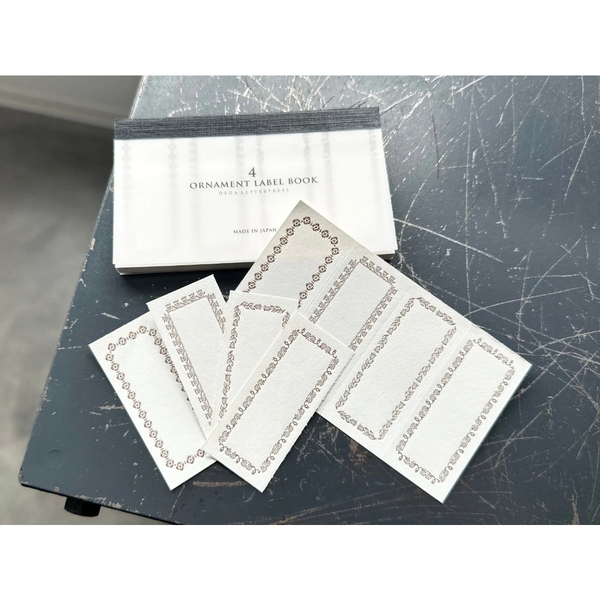 [Chiết lẻ 10 tờ] Các mẫu giấy note dập nhũ chìm hãng Oeda Letterpress Nhật Bản
