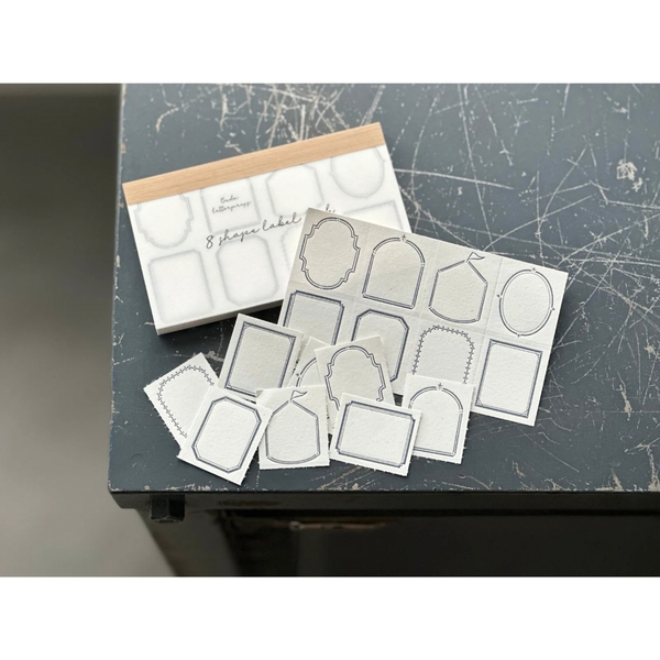 [Chiết lẻ 10 tờ] Các mẫu giấy note dập nhũ chìm hãng Oeda Letterpress Nhật Bản