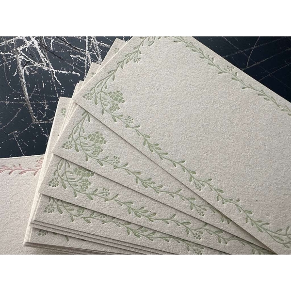 [Chiết lẻ 10 tờ] Noble card dập nhũ chìm hãng Oeda Letterpress x4