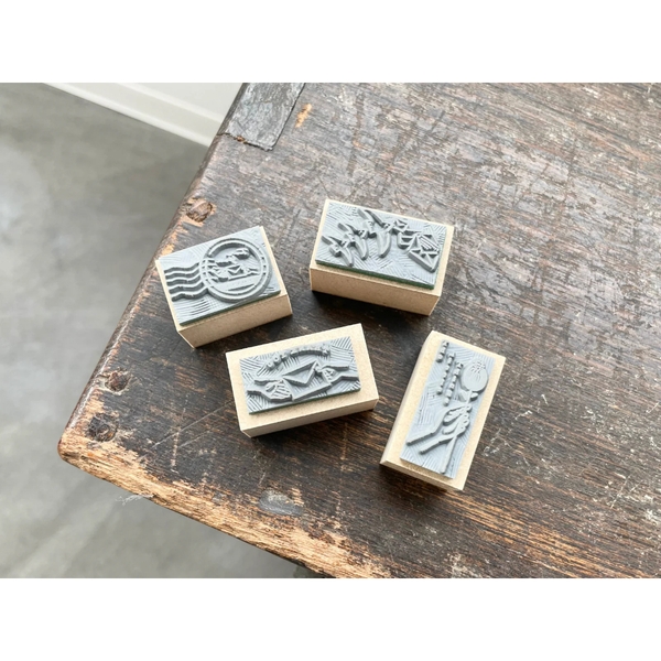Các mẫu stamp (con dấu gỗ) hãng Oeda Letterpress