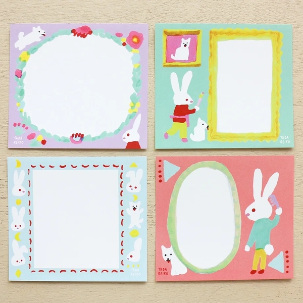 Chiết 8 tờ | các mẫu giấy note vuông hãng Cozyca | hàng nhập chính hãng