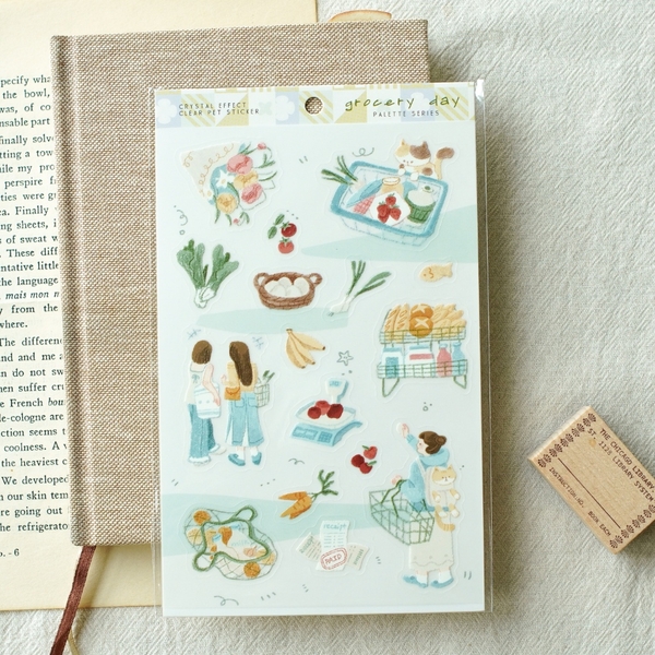 Sticker Palette series | Chất PET | Vân mực nổi by teayoushop