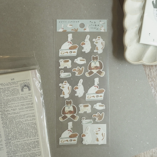 Các mẫu sticker chất giấy mỹ thuật | collab họa sĩ Nhật Bản