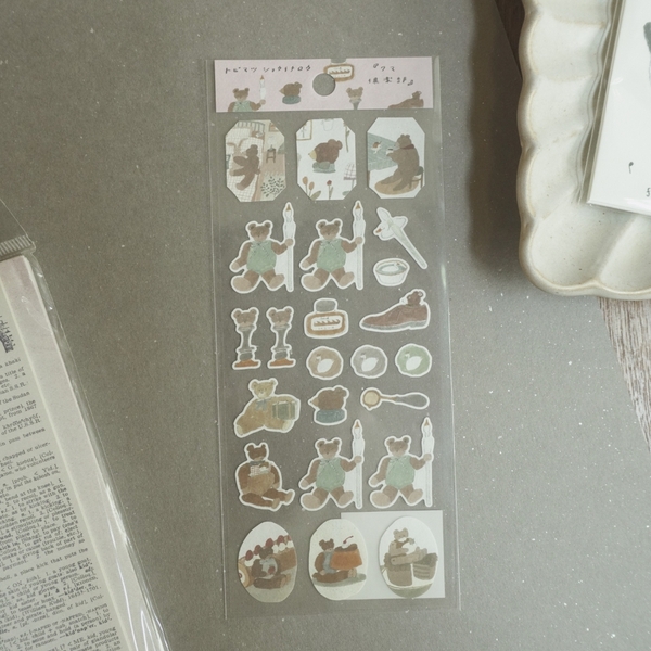 Các mẫu sticker chất giấy mỹ thuật | collab họa sĩ Nhật Bản