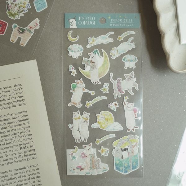 Các mẫu sticker chất giấy mỹ thuật | collab họa sĩ Nhật Bản