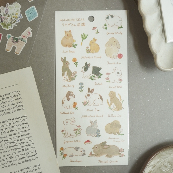 Các mẫu sticker chất giấy mỹ thuật | collab họa sĩ Nhật Bản