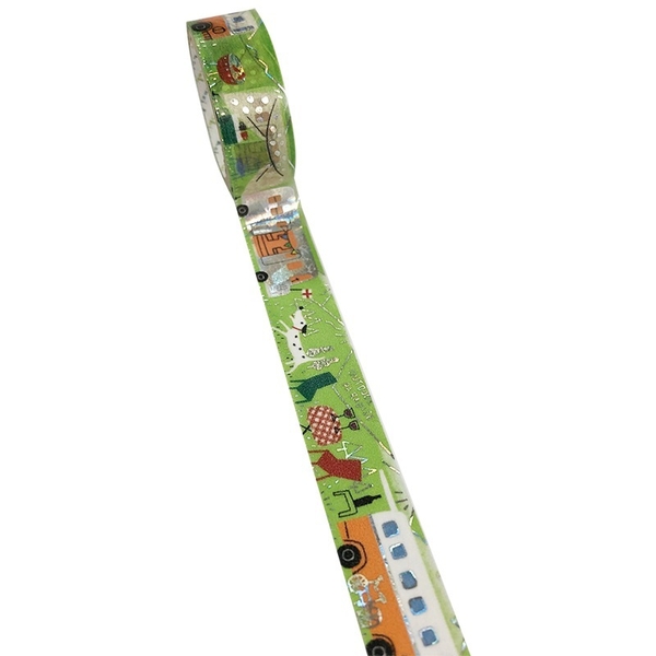 Các mẫu washi tape nhũ vàng holo Shinzi Katoh siêu lung linh