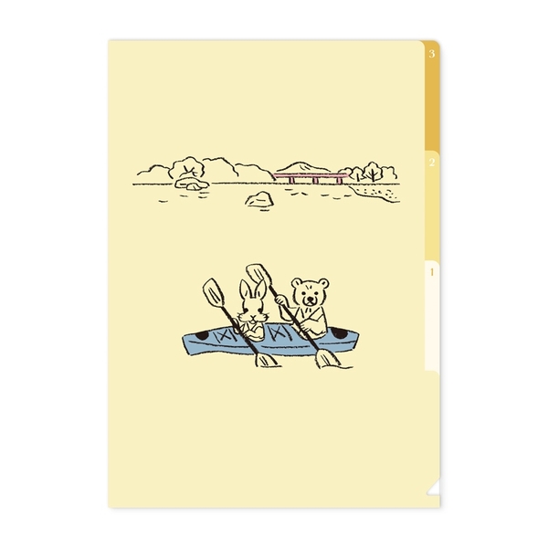 Các mẫu Clear File 3 ngăn size A4 chủ đề Mountain | Hãng Ryuryu Nhật Bản