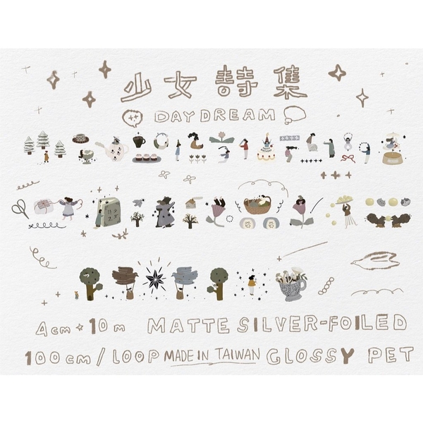 [Chiết lẻ] PET tape hãng Ivy Snow