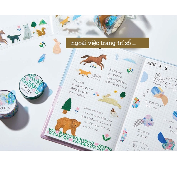 [2024] Các mẫu mới băng keo trang trí trong suốt  SODA by Hitotoki