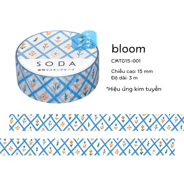 [2024] Các mẫu mới băng keo trang trí trong suốt  SODA by Hitotoki