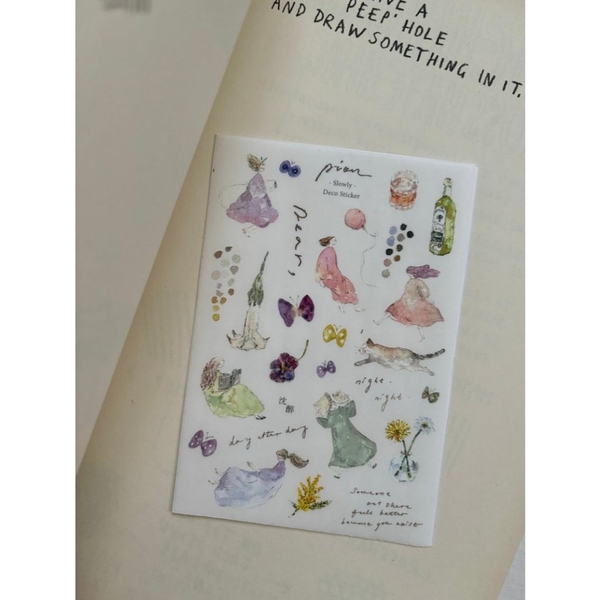 Các mẫu sticker sheet chất washi hãng Pion l Taiwan