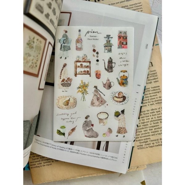 Các mẫu sticker sheet chất washi hãng Pion l Taiwan