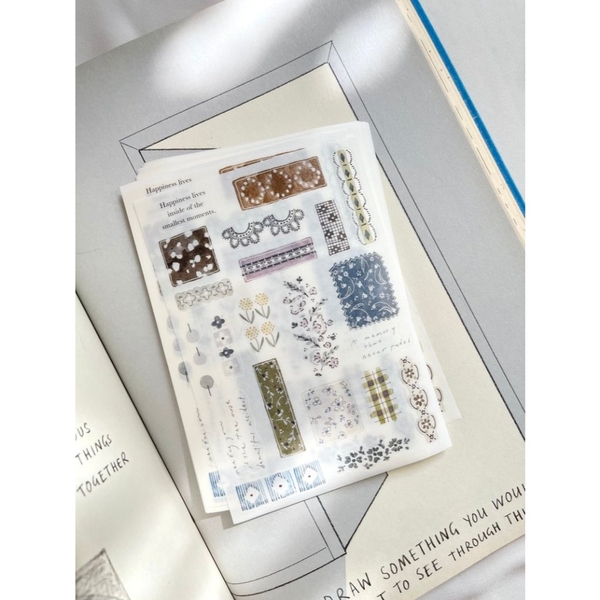 Các mẫu sticker sheet chất washi hãng Pion l Taiwan