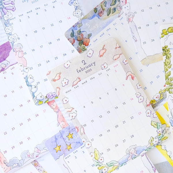 [Full Set] Monthly Planner Sticker 2025 | Chính hãng Dodolulu