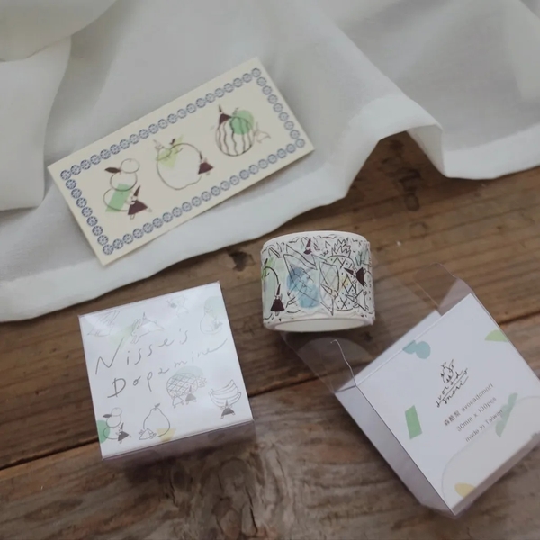 Washi dạng Die Cut Sticker Nisse Dopamine | Chính hãng Avocado Mori