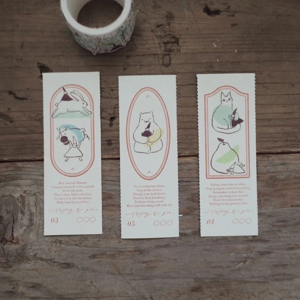 Washi dạng Die Cut Sticker Nisse Dopamine | Chính hãng Avocado Mori