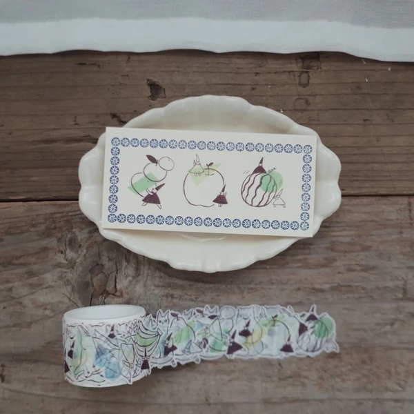 Washi dạng Die Cut Sticker Nisse Dopamine | Chính hãng Avocado Mori