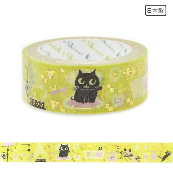 Các mẫu washi tape nhũ vàng holo Shinzi Katoh siêu lung linh