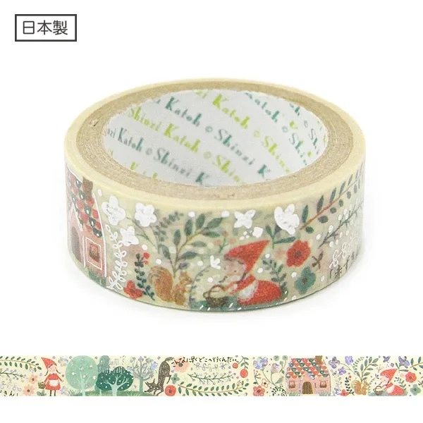 Các mẫu washi tape nhũ vàng holo Shinzi Katoh siêu lung linh
