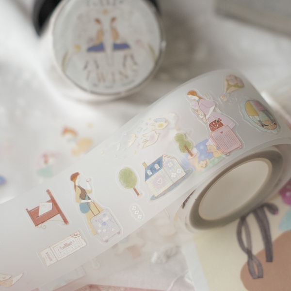 [Full cuộn] Các mẫu PET Tape stickers original nhà teayoushop