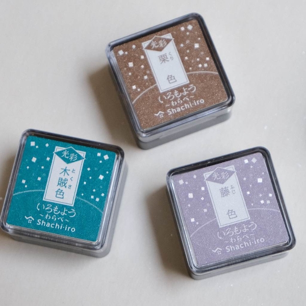 [NEW] Các mẫu mực in có nhũ Shachihata - Kosai (Glitter) - mini size pad