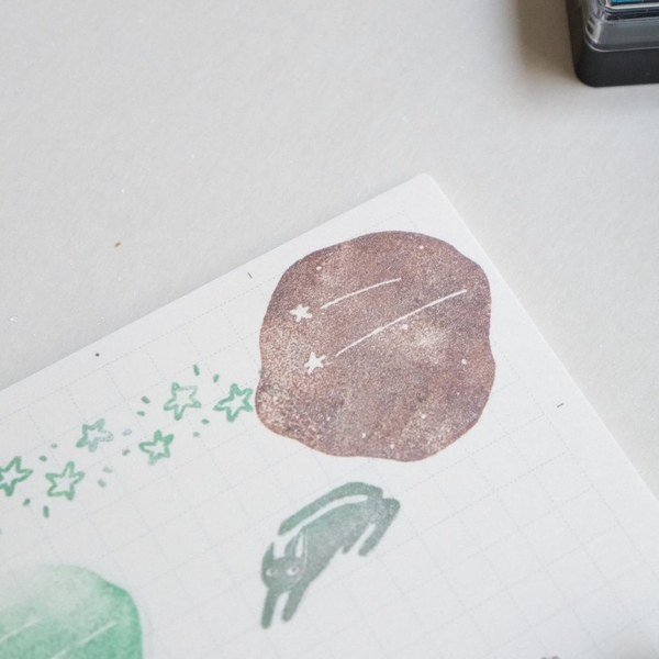 [NEW] Các mẫu mực in có nhũ Shachihata - Kosai (Glitter) - mini size pad