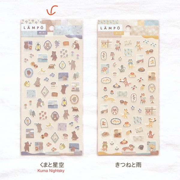 Sticker sheet Lampo Sticker Mini hãng Mindwave - Nhật Bản