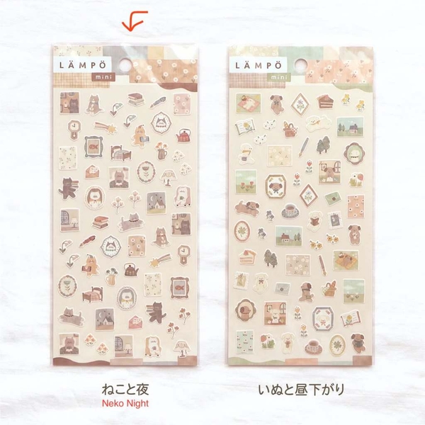 Sticker sheet Lampo Sticker Mini hãng Mindwave - Nhật Bản