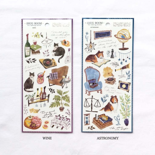 Sticker sheet Snug Room hãng Mindwave - Nhật Bản