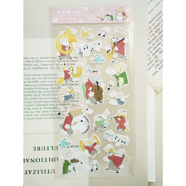 [2025] Các mẫu sticker giấy mỹ thuật Paper Seal | chủ đề mùa xuân | collab họa sĩ Nhật Bản