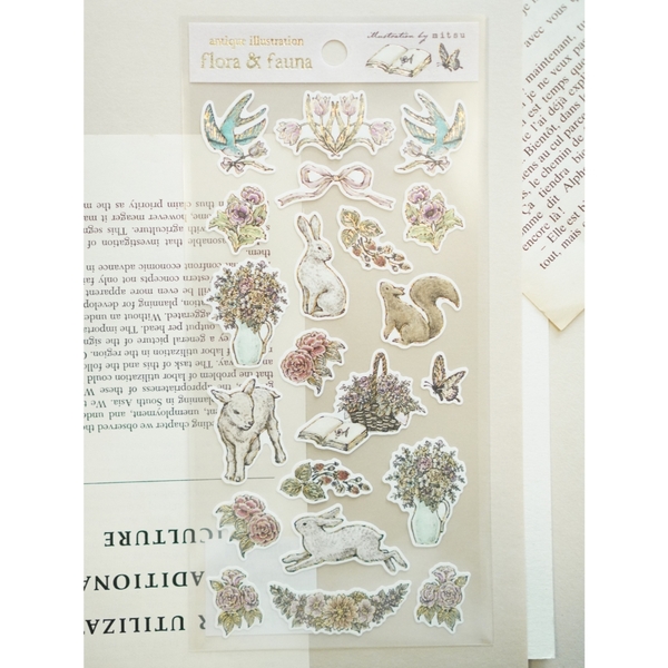 [2025] Các mẫu sticker giấy mỹ thuật Paper Seal | chủ đề mùa xuân | collab họa sĩ Nhật Bản