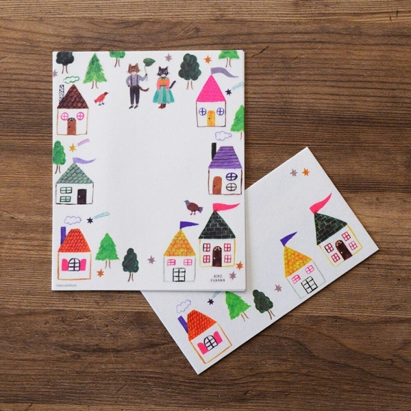 Set giấy viết thư và phong bì Cozyca| Chính hãng Nhật Bản