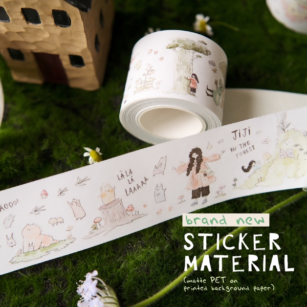 [Full cuộn] Các mẫu PET Tape stickers original nhà teayoushop