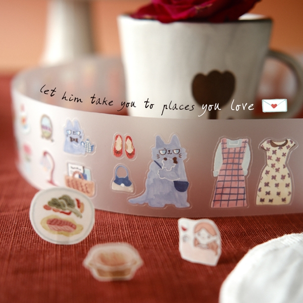PET tape stickers 