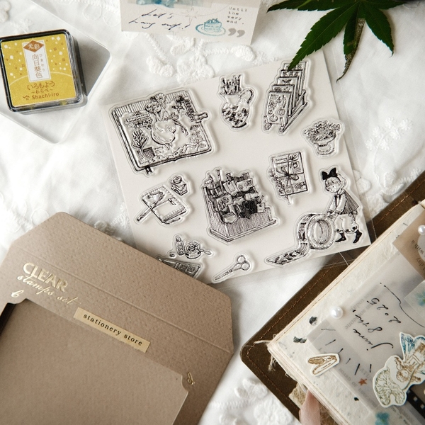 Set con dấu trong suốt Clear Stamps Set | Original Product by teayou