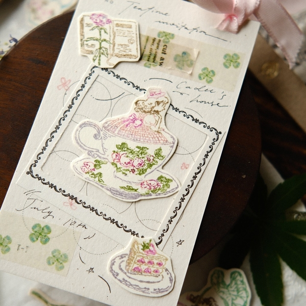 Set con dấu trong suốt Clear Stamps Set | Original Product by teayou