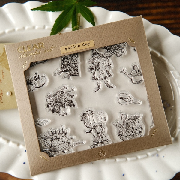 Set con dấu trong suốt Clear Stamps Set | Original Product by teayou