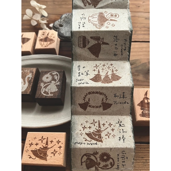 Các mẫu con dấu gỗ Fairy hãng Breezy Studio Đài Loan