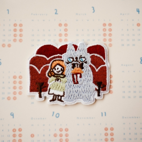 Hình thêu dạng pin cài/ pin ủi - Neko Boyfriend| teayoushop