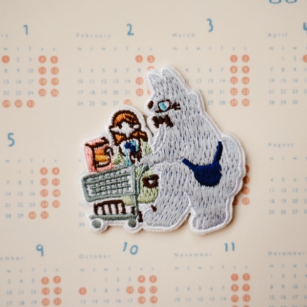 Hình thêu dạng pin cài/ pin ủi - Neko Boyfriend| teayoushop