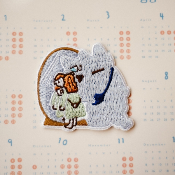 Hình thêu dạng pin cài/ pin ủi - Neko Boyfriend| teayoushop