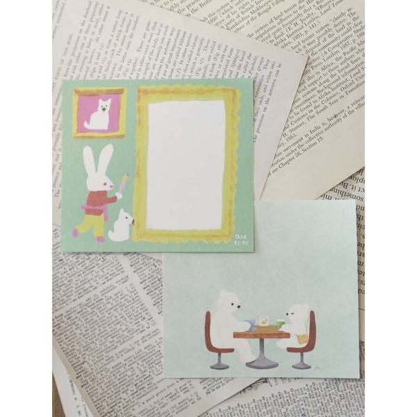 Set Giấy Note Mix 16 Tờ Xinh Xắn | Hãng Cozyca Nhật Bản